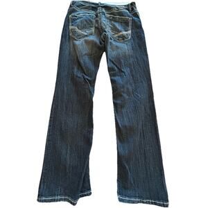 BKE Buckle Derek Straight Leg Jeans Men’s 34R 34x30 Blue Denim Pants Zip Fly